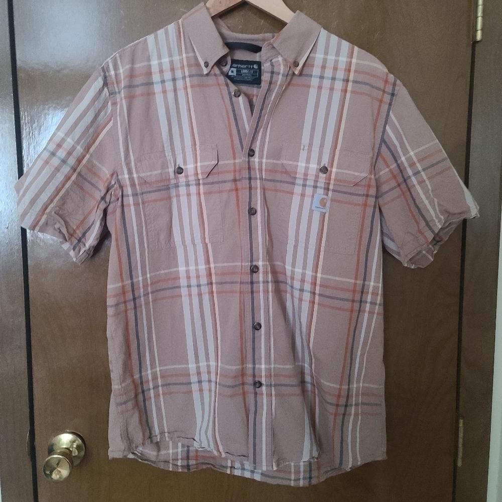 Carhartt Shirt Mens Medium Brown